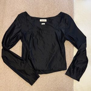 Aritzia Babaton Elegant Black Blouse